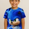 Sonic Crossed Arms 3D Kids T-Shirt – Anime Style